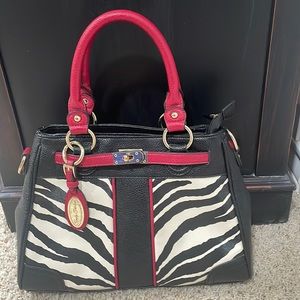 Simply Fabulous Stacey Whitmore Zebra Handbag